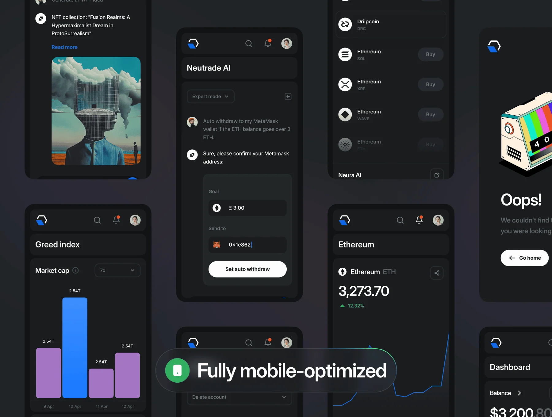 Neutrade – Crypto AI UI Kit 4