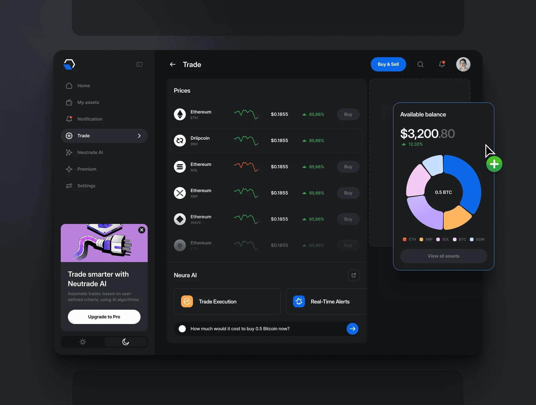 Neutrade – Crypto AI UI Kit 6