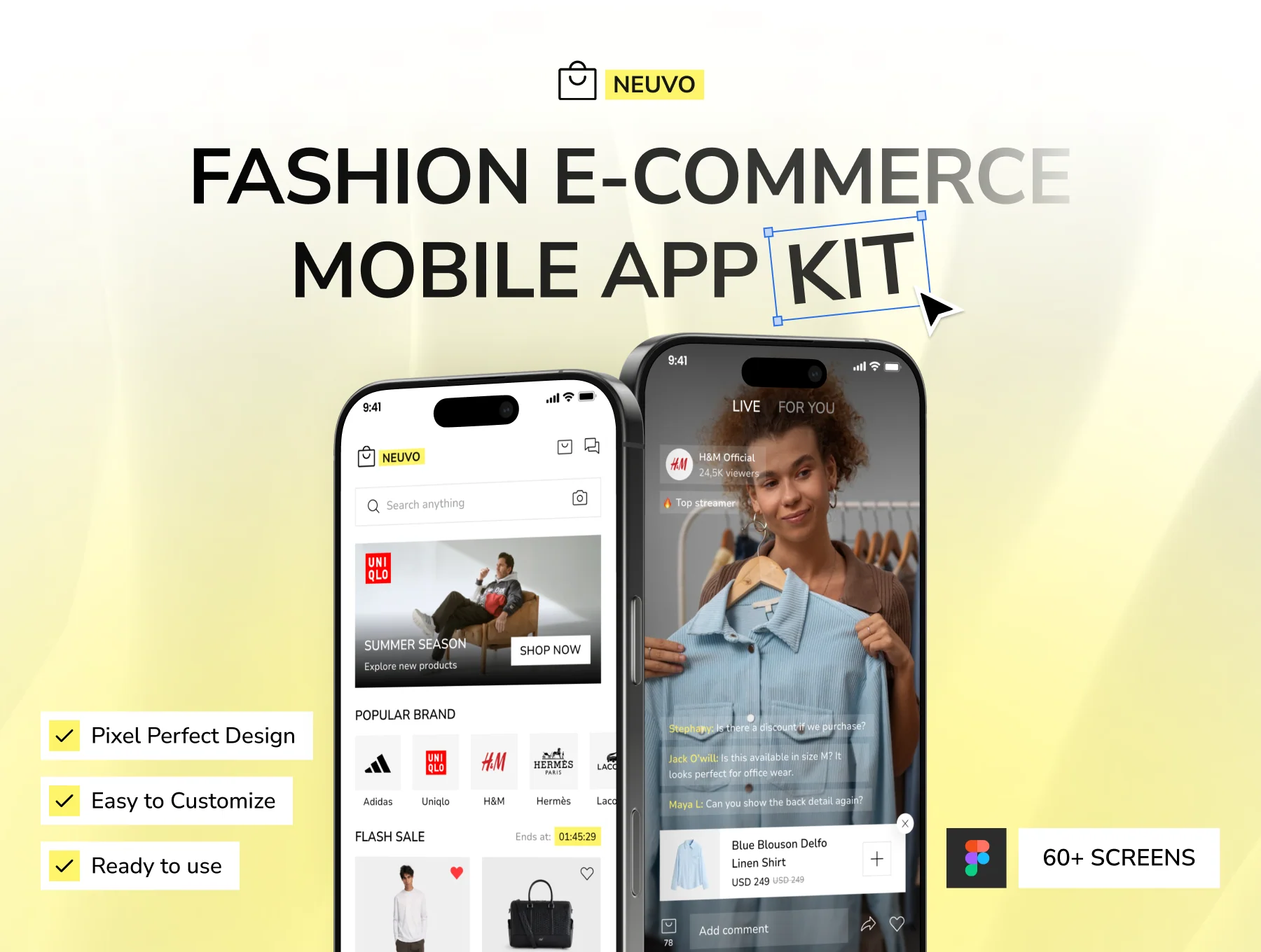 Neuvo - Fashion E-Commerce Mobile App Kit