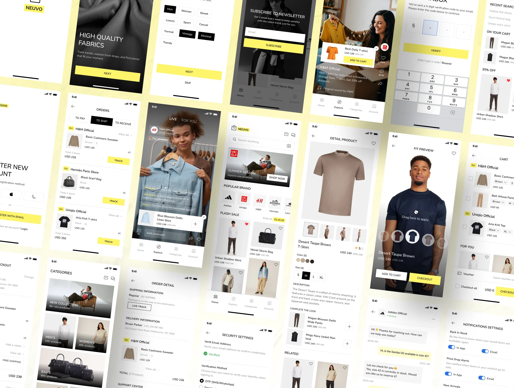Neuvo - Fashion E-Commerce Mobile App Kit 3