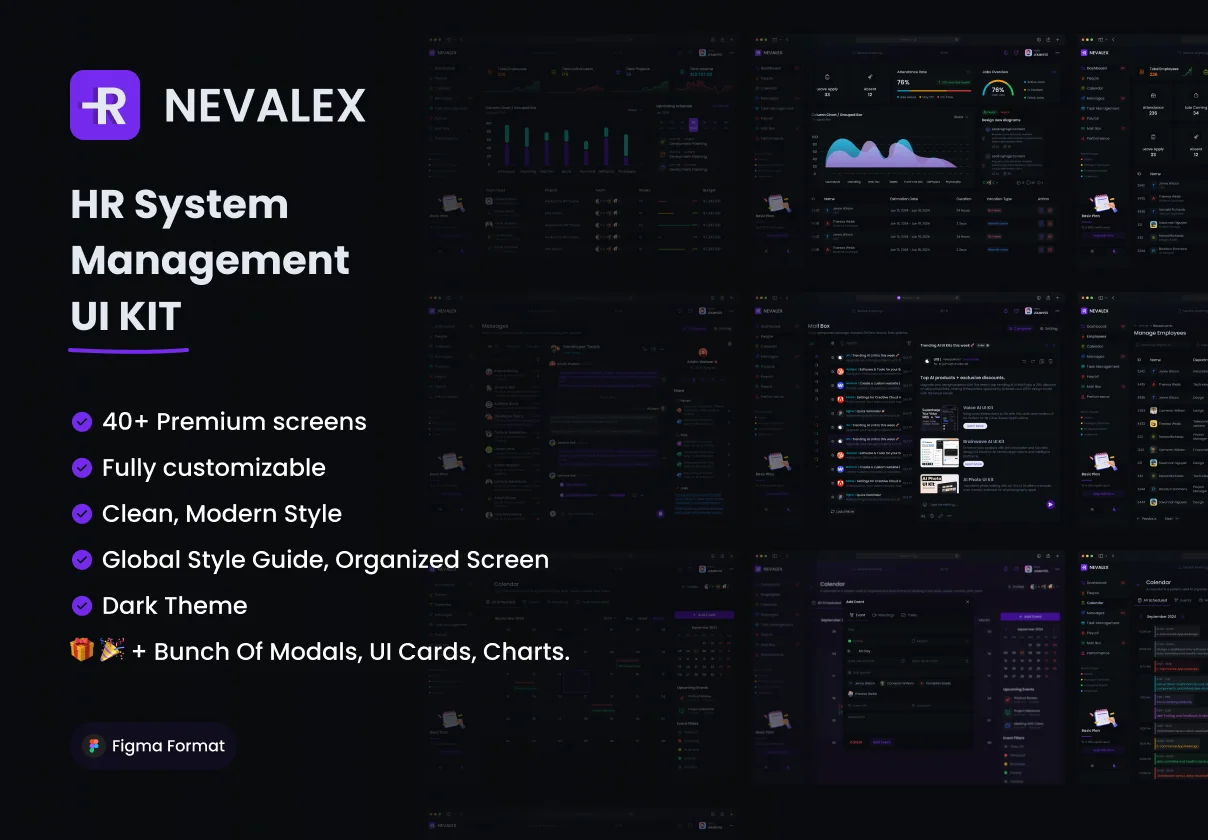 NEVALEX - HR Management System UI KIT