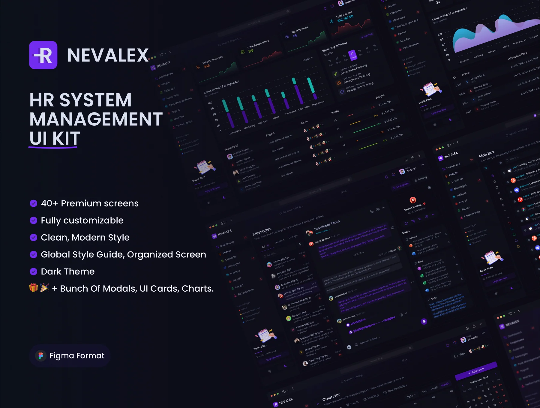 NEVALEX - HR Management System UI KIT