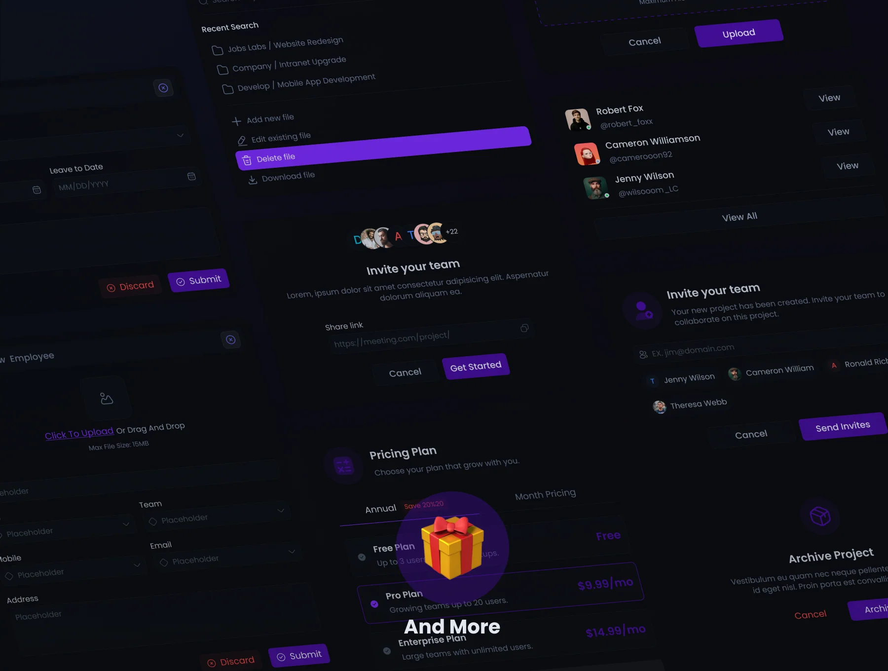 NEVALEX - HR Management System UI KIT 7