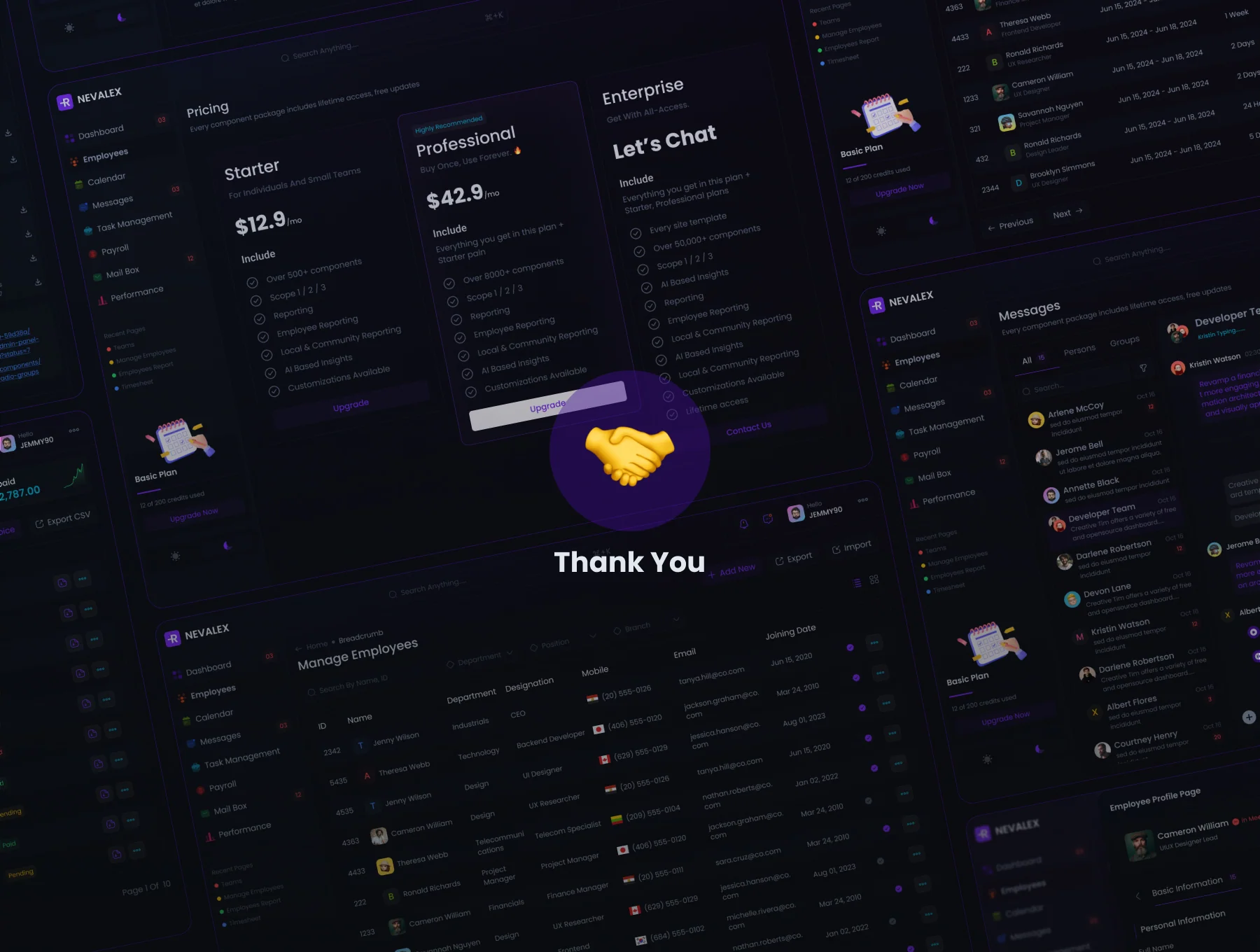 NEVALEX - HR Management System UI KIT 8