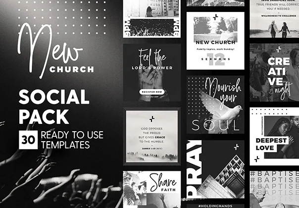 New Church Social Pack