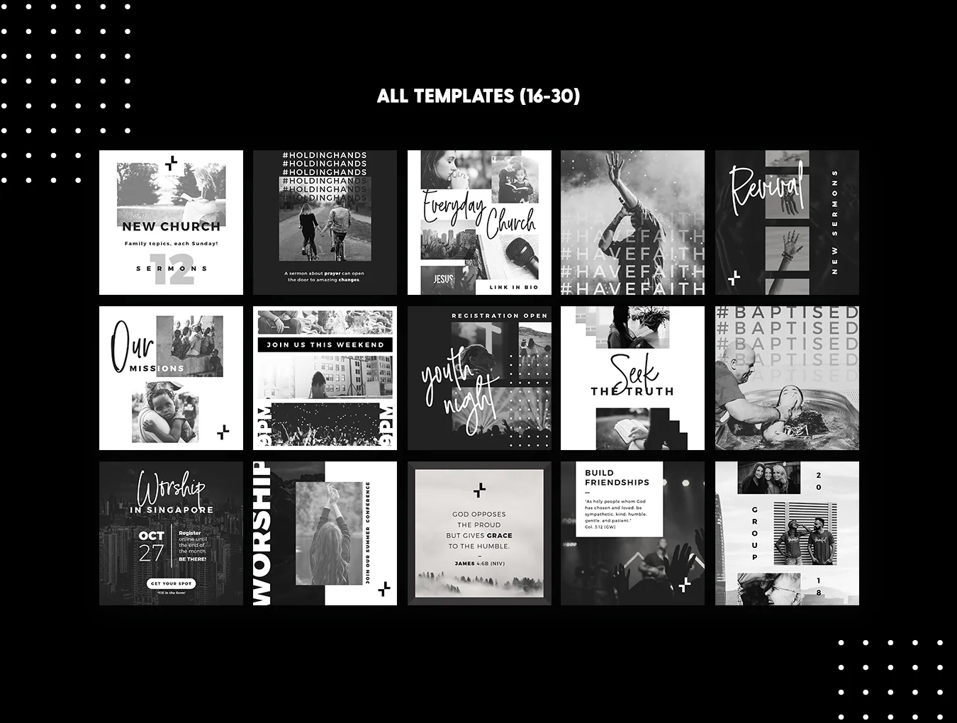 New Church Social Pack 4