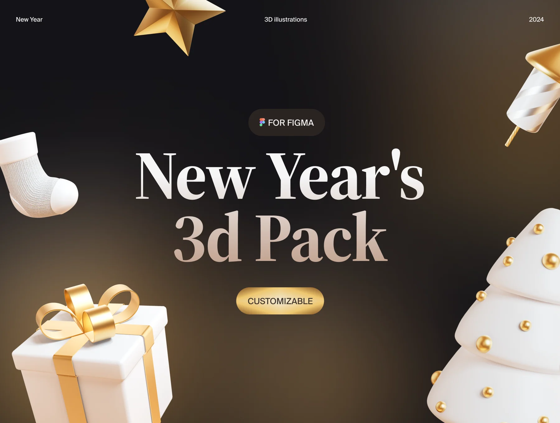 New Year 3D Assets