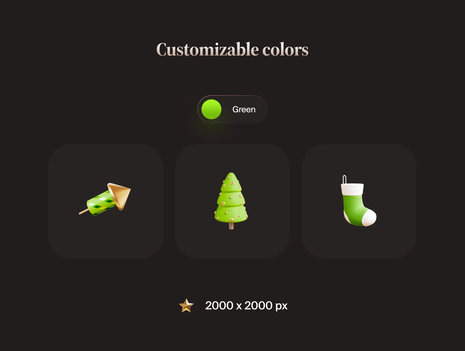 New Year 3D Assets 3