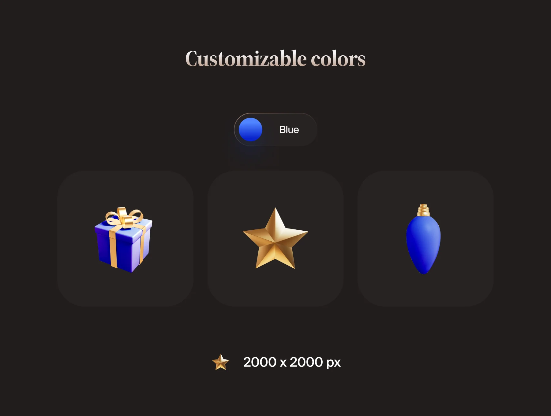 New Year 3D Assets 4