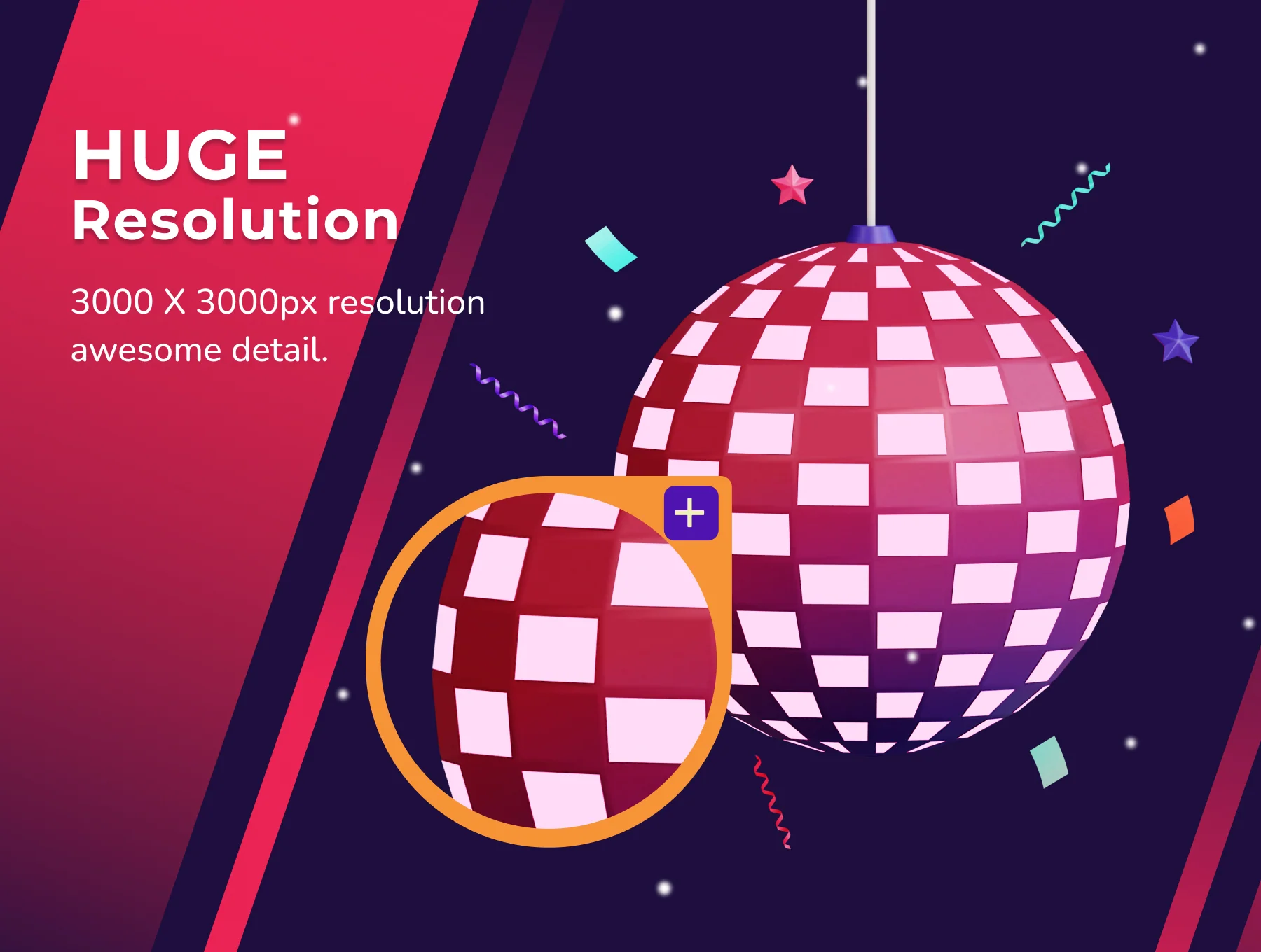 New Year 3D Icon Pack 4