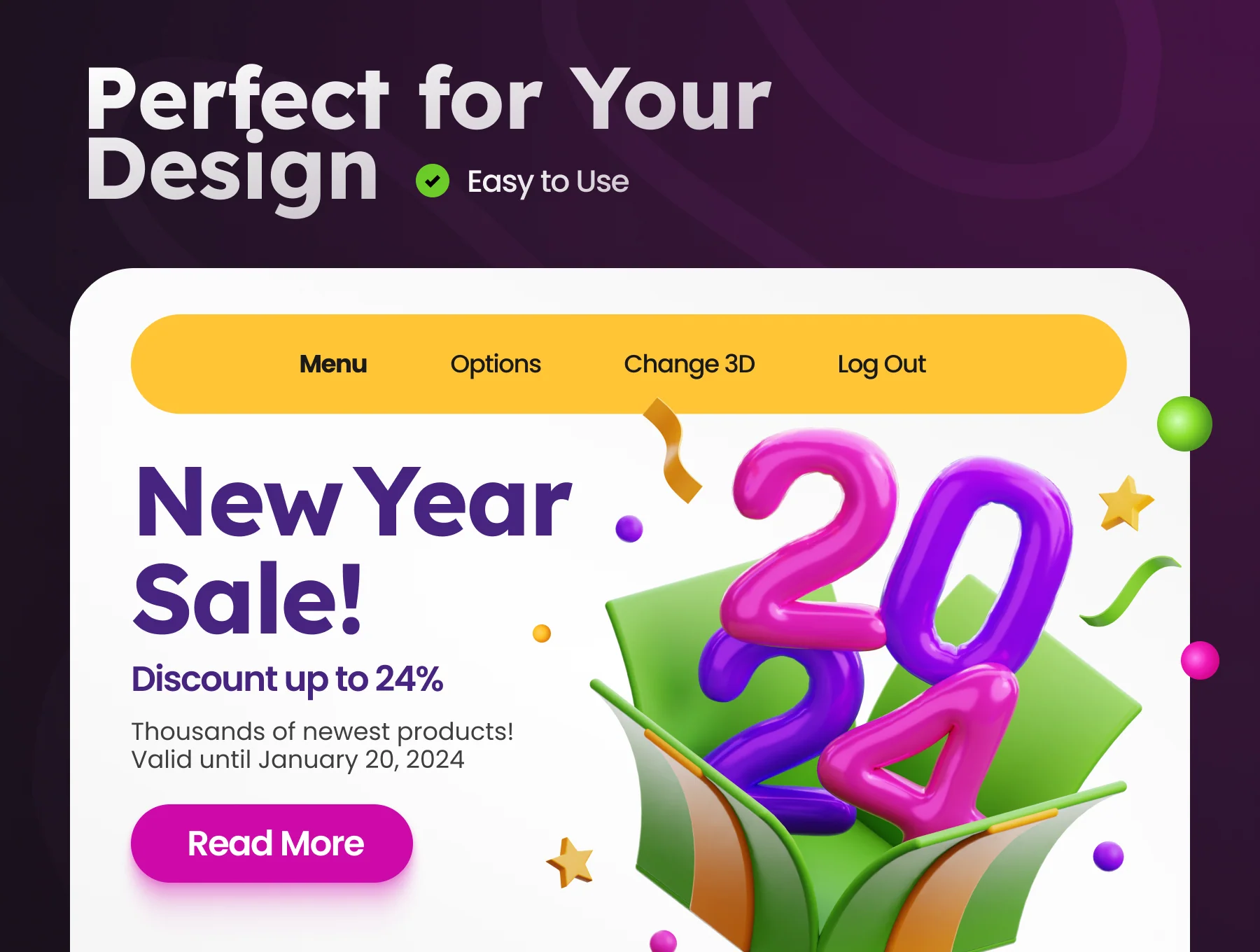 New Year 3D Illustrations 4