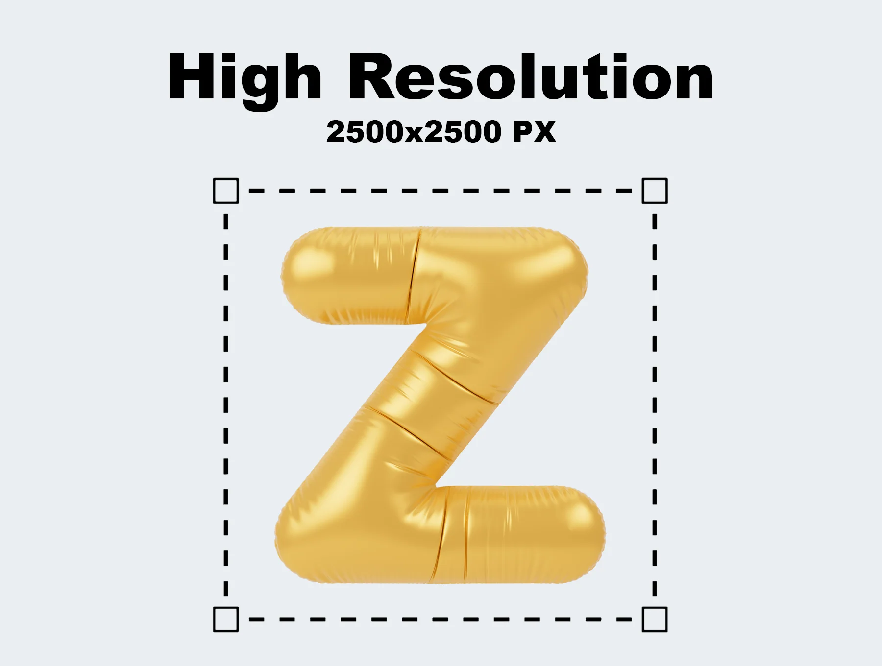 Balloon Alphabet 3D Icon Pack 3