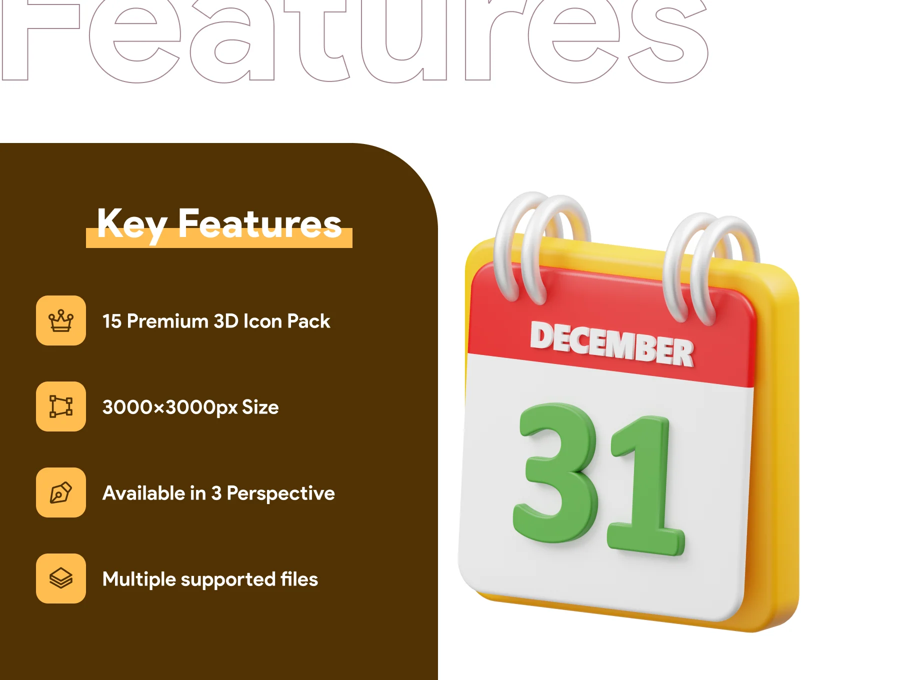New Year Celebration 3D Icon 2