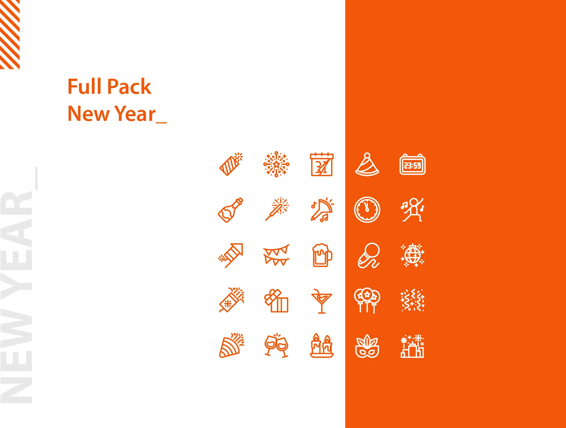 150 New Year Icons Set 4