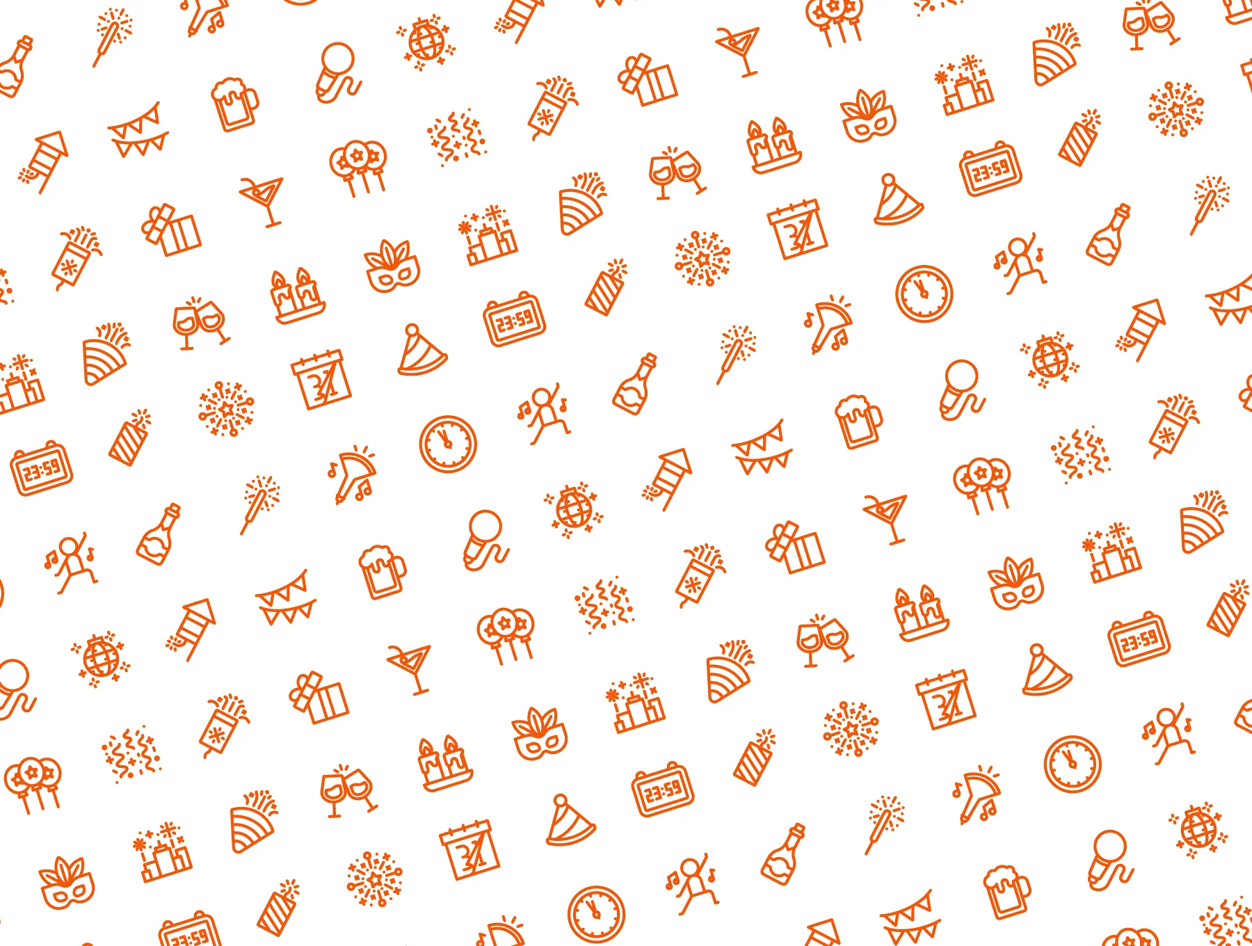 150 New Year Icons Set 6