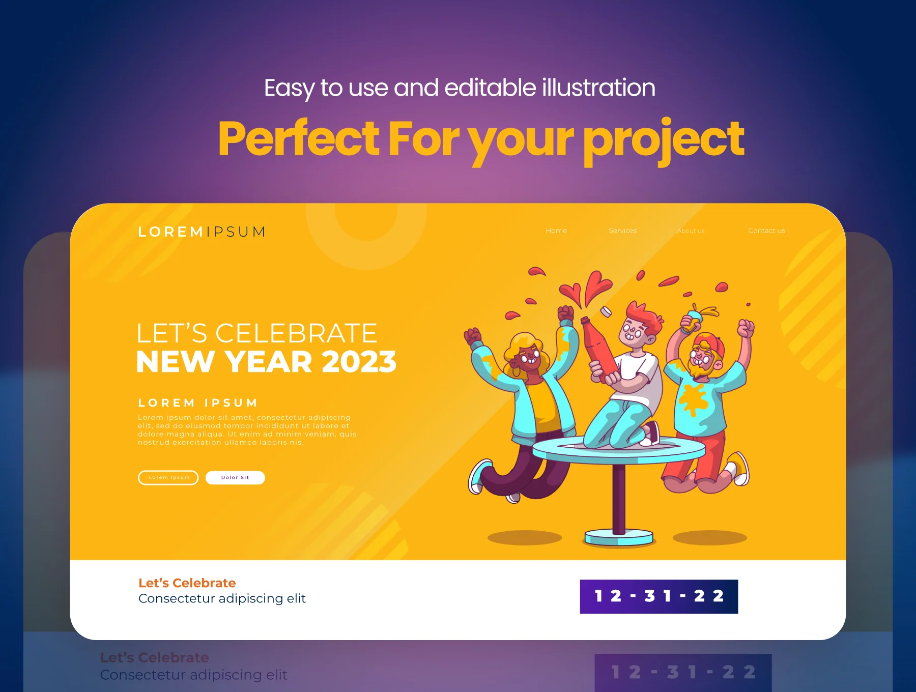 New Year Illustration Pack 3