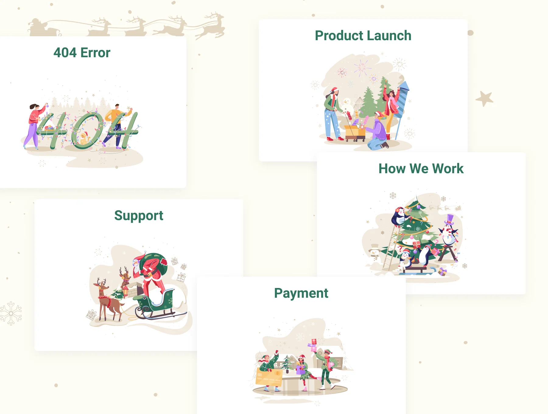 New Year Illustrations Theme 6