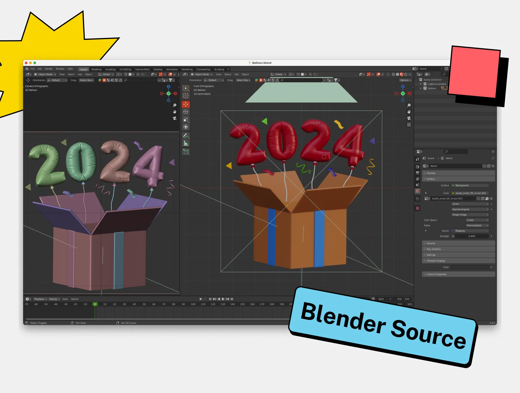 New Year’s Day 3D Icon Set 3