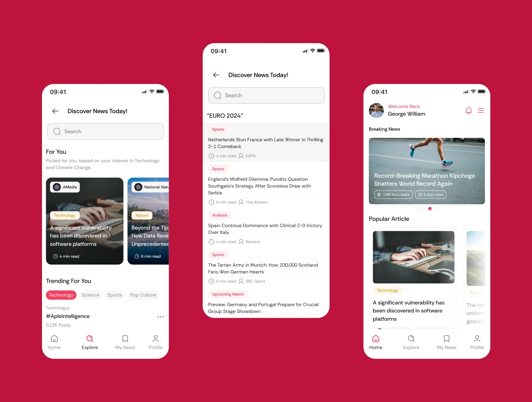 Newara - News & Article Mobile App UI Kit 3