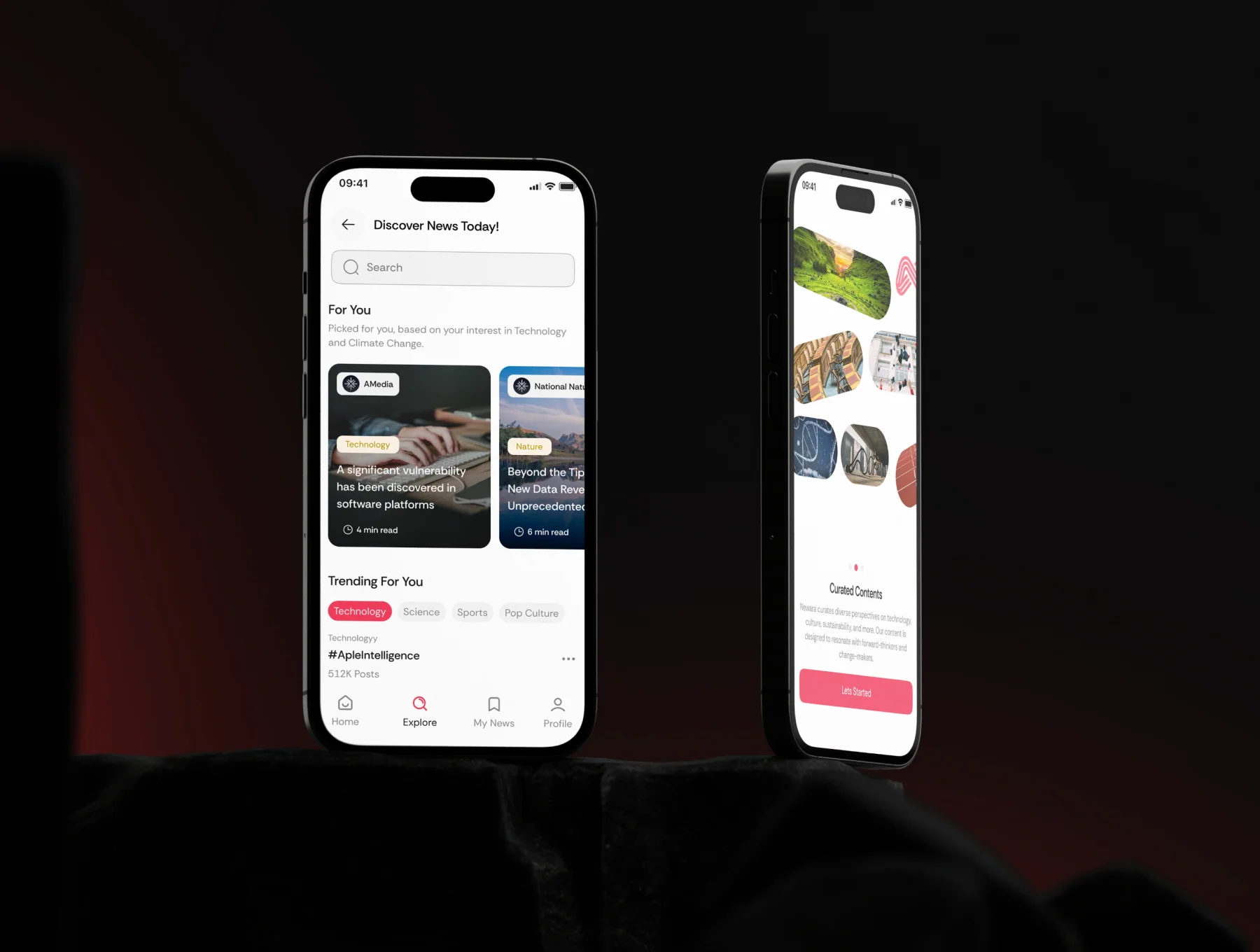 Newara - News & Article Mobile App UI Kit 7