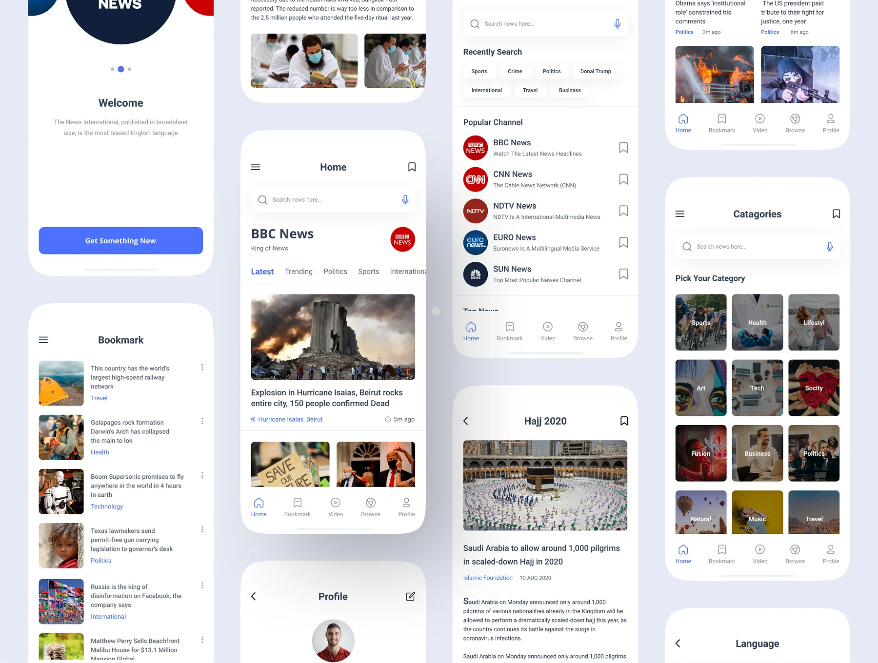 News App UI kit 3