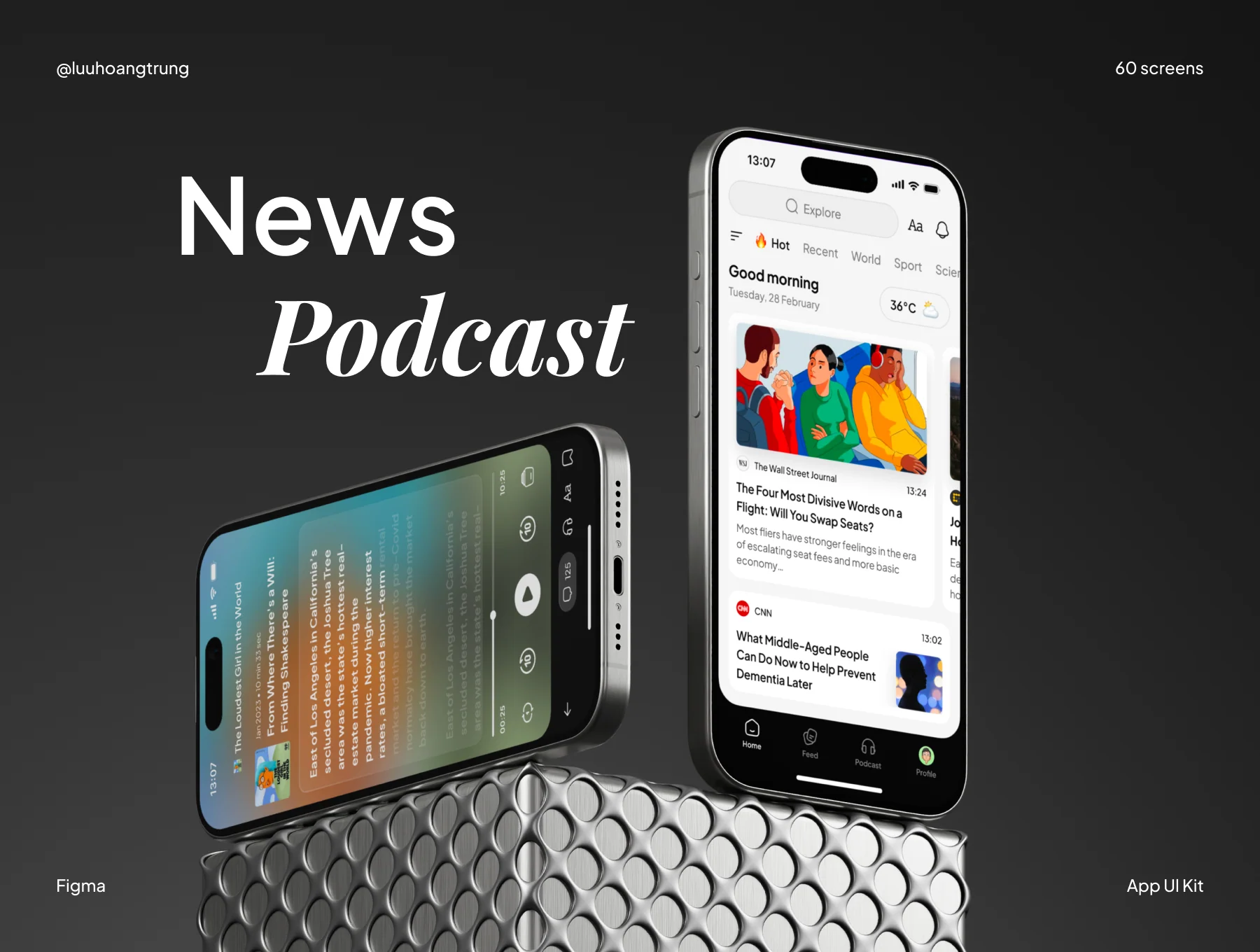 News Podcast App UI Kit