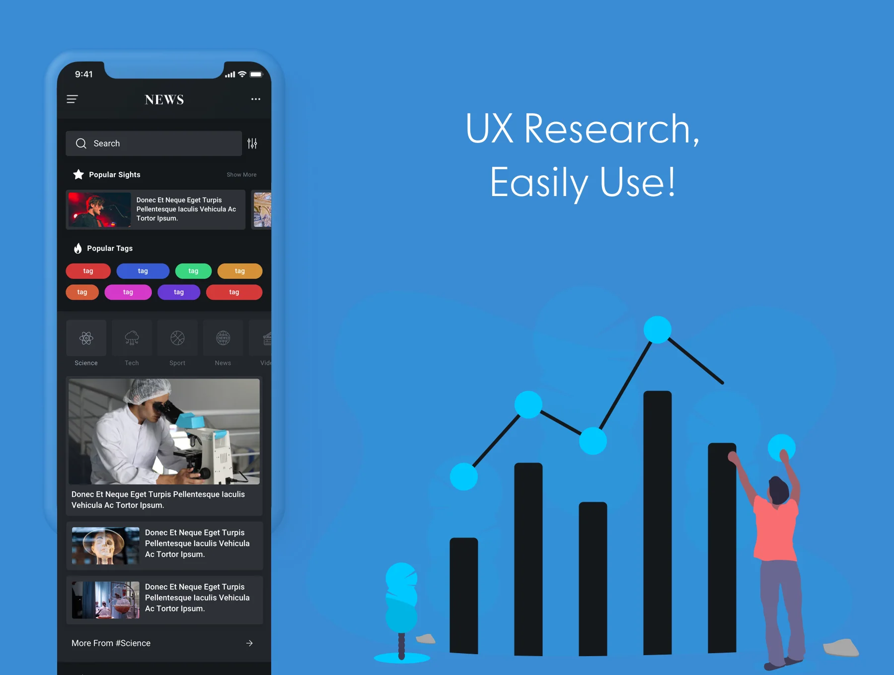 News & Reader Mobile App UI Kit 3