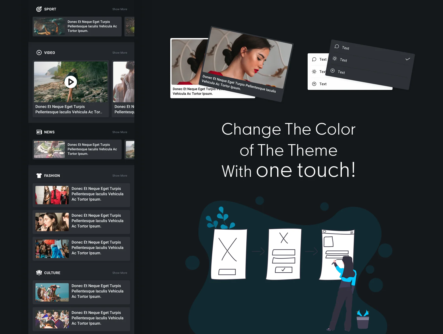 News & Reader Mobile App UI Kit 5
