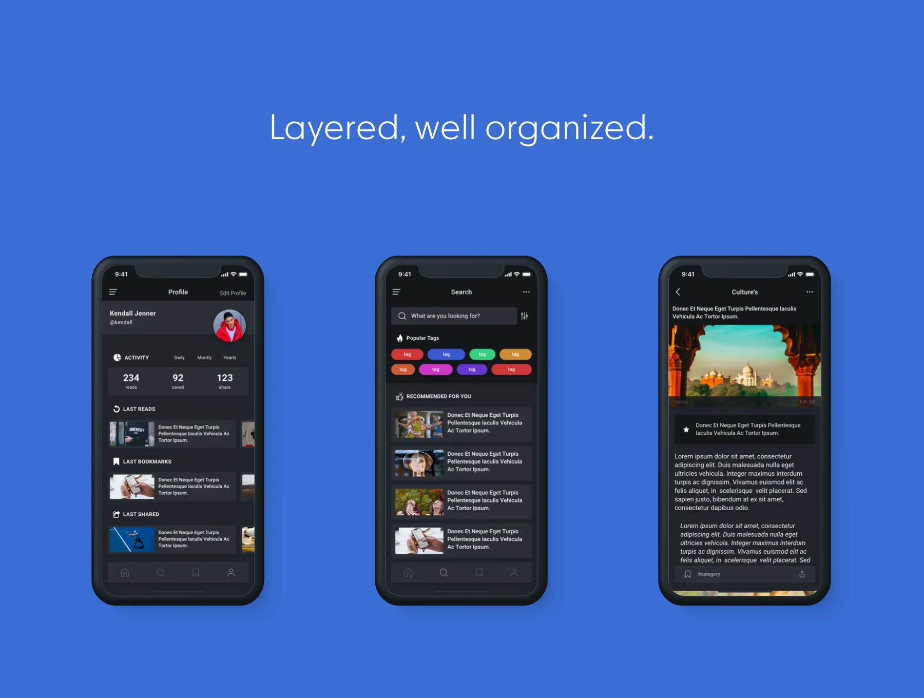 News & Reader Mobile App UI Kit 8