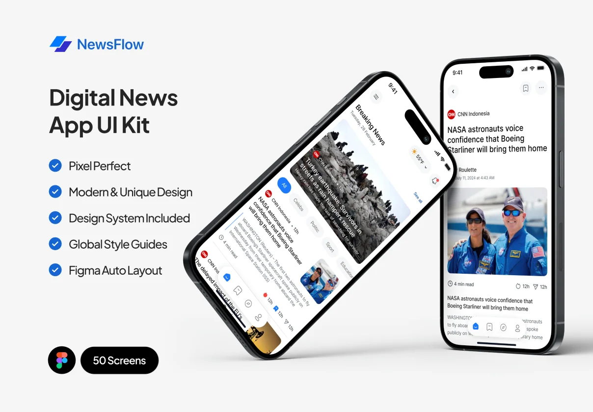 NewsFlow - Digital News App