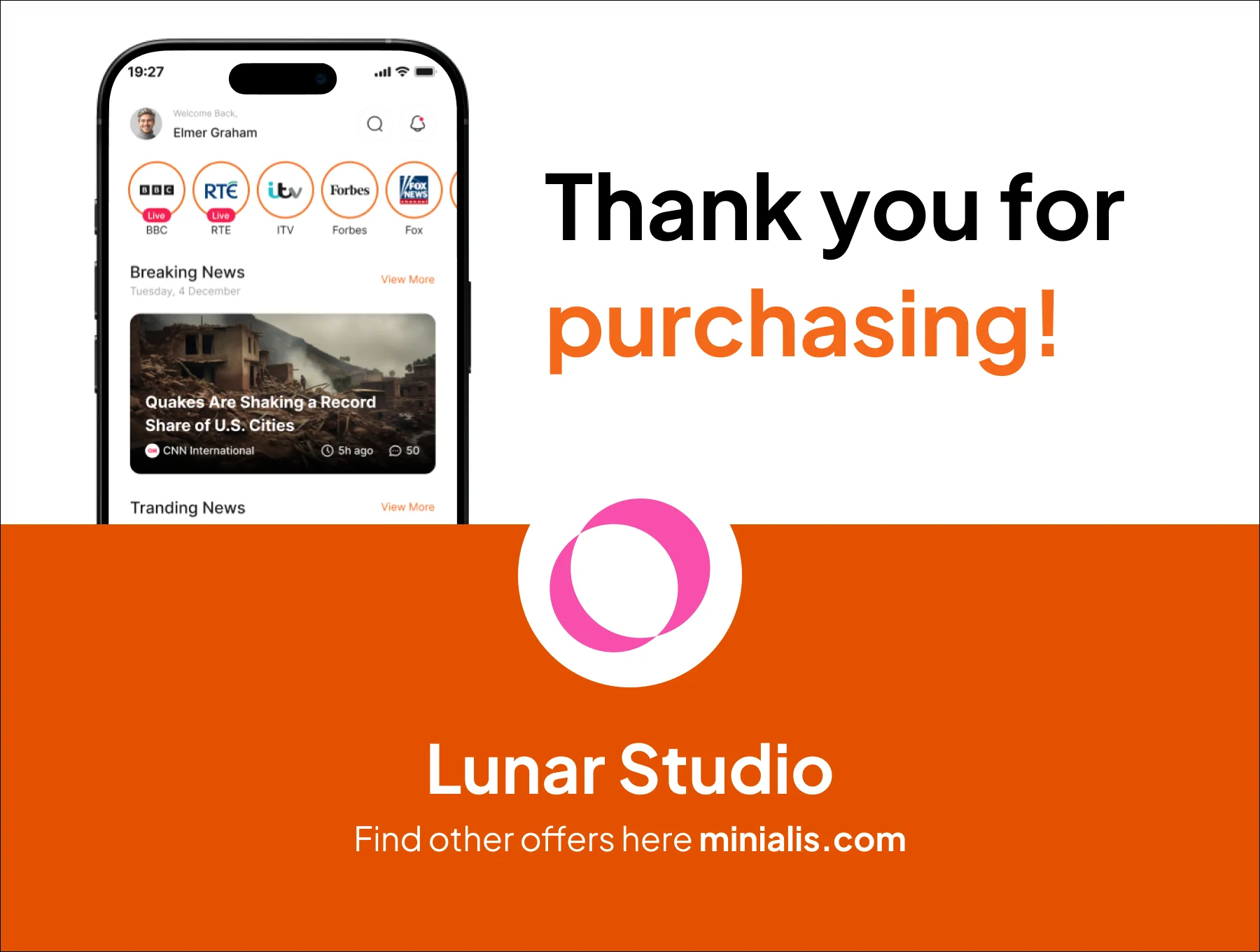 Newsio - News Portal Premium UI KIts App 6