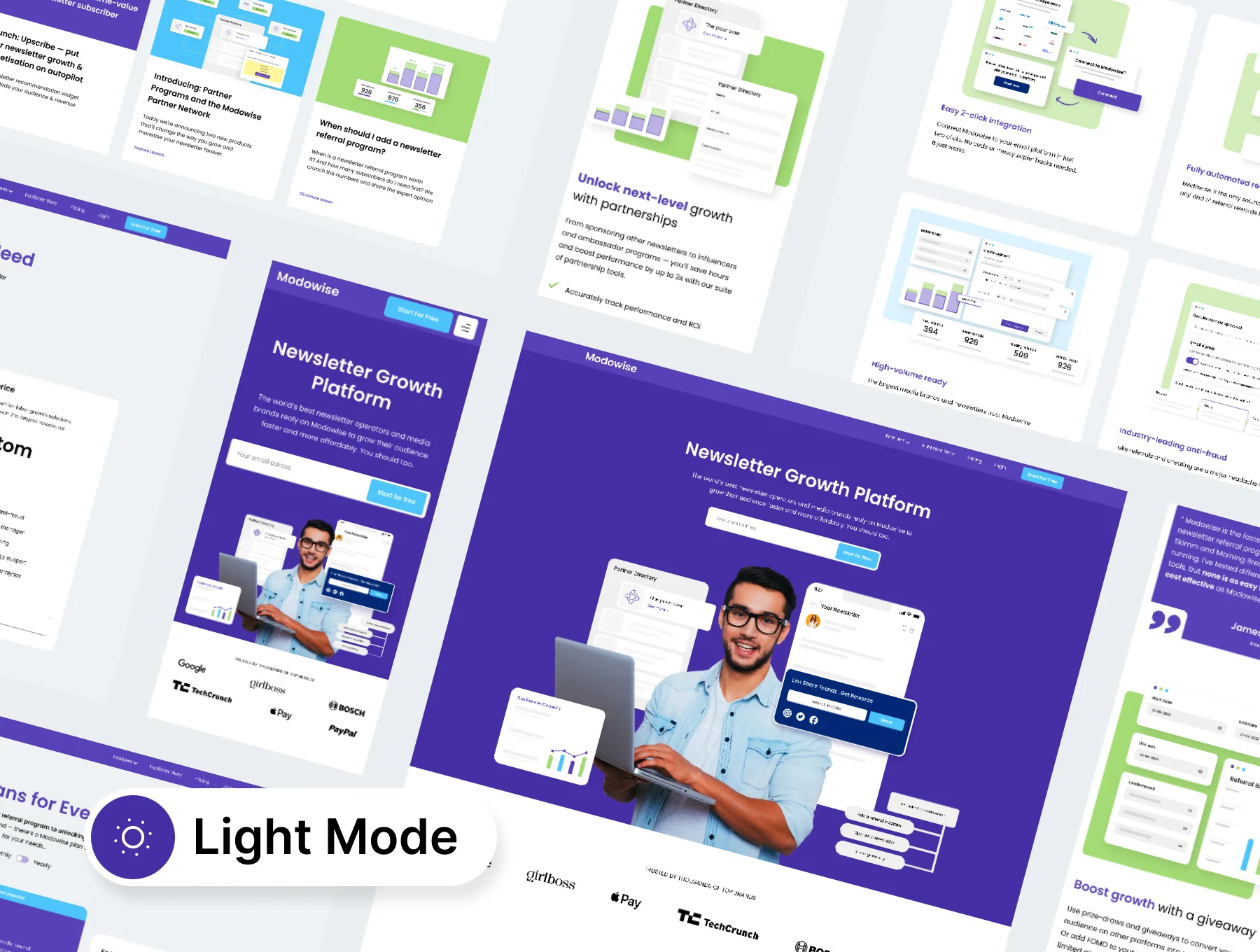Newsletter Growth Agency UI Kit 3