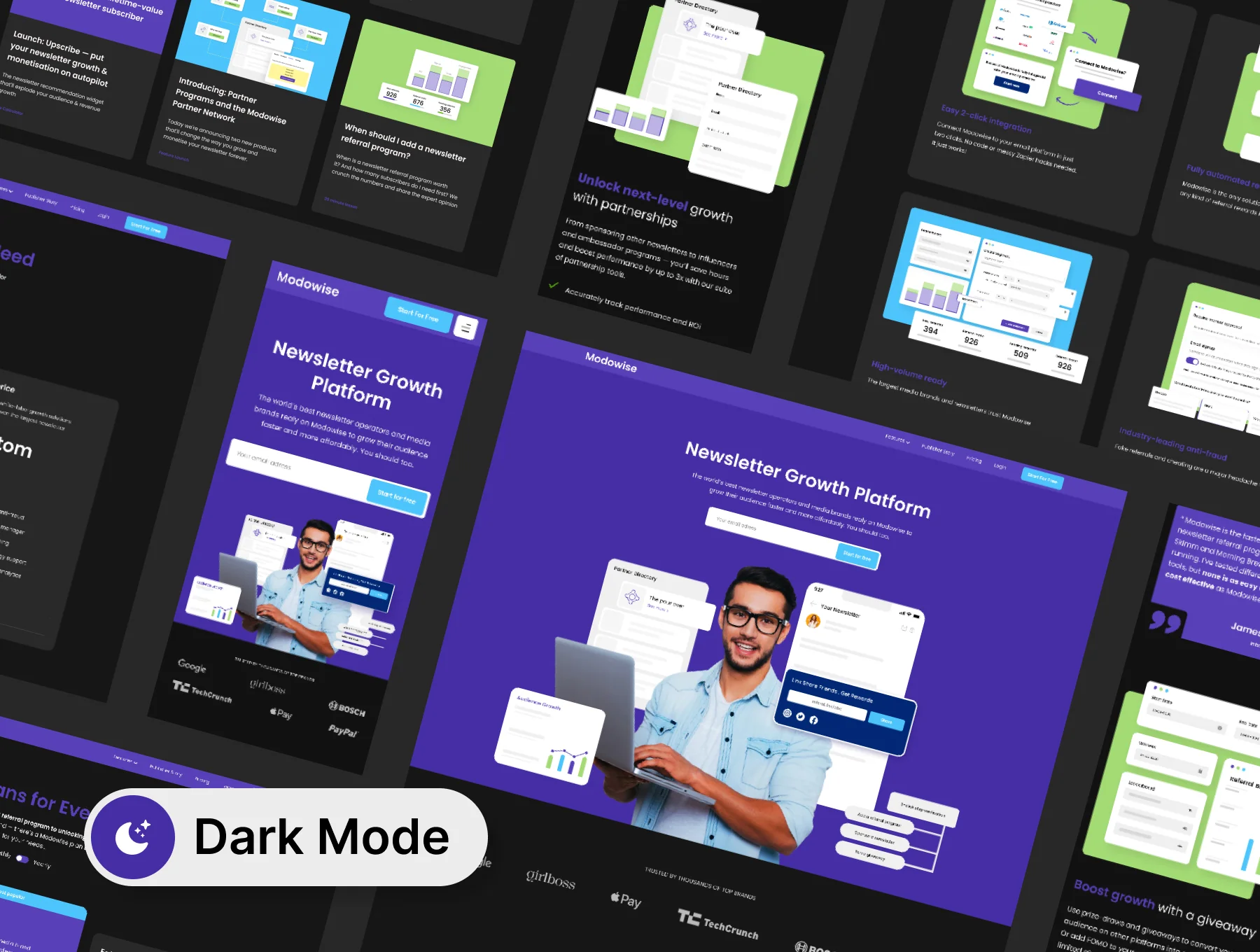 Newsletter Growth Agency UI Kit 4