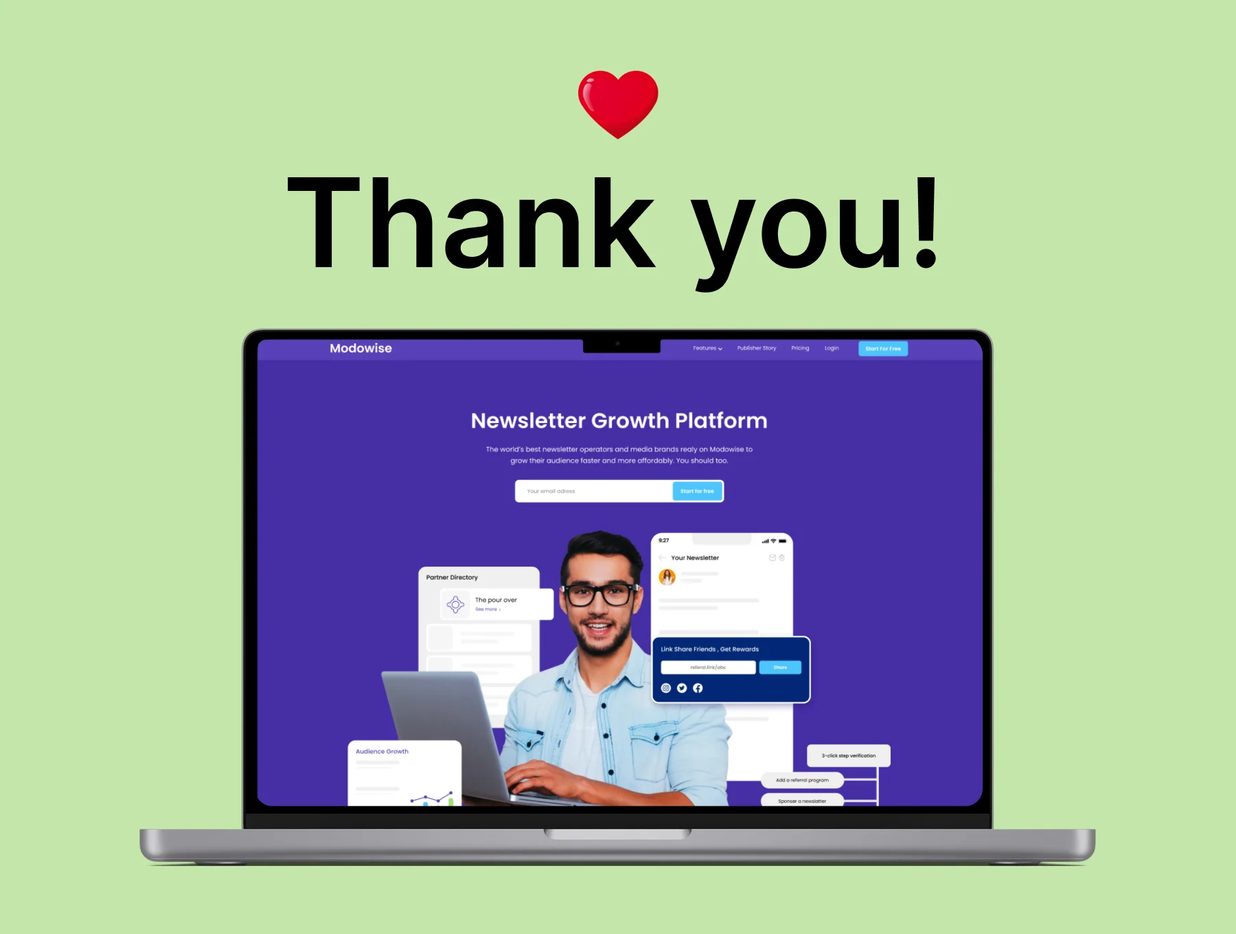 Newsletter Growth Agency UI Kit 6