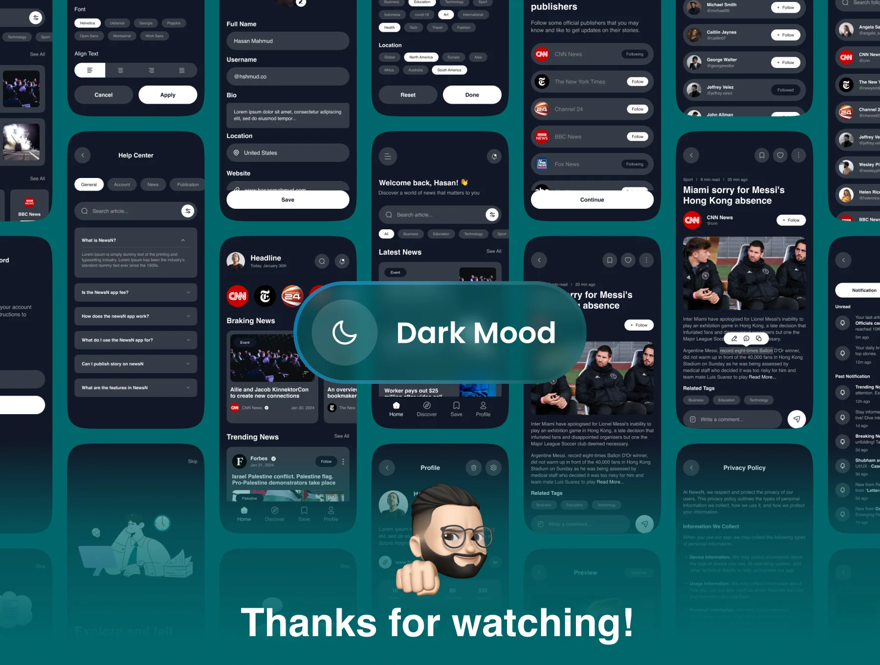 NewsN - AI News Aggregator App UI Kit 8