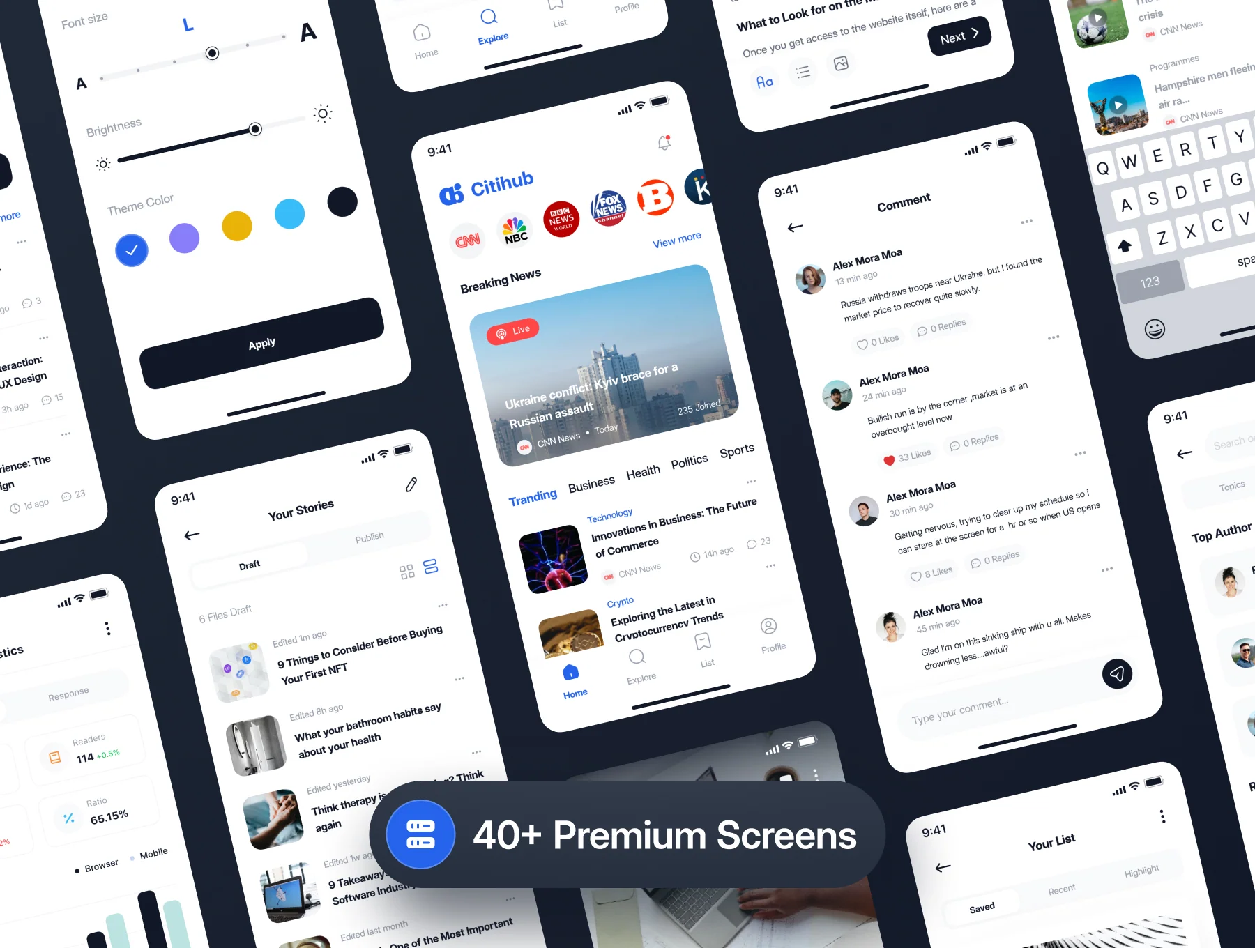 Newsup - News App UI Kit 3