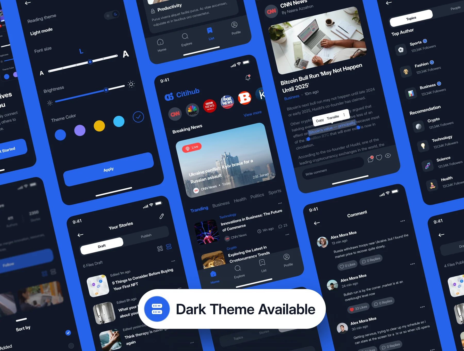 Newsup - News App UI Kit 4