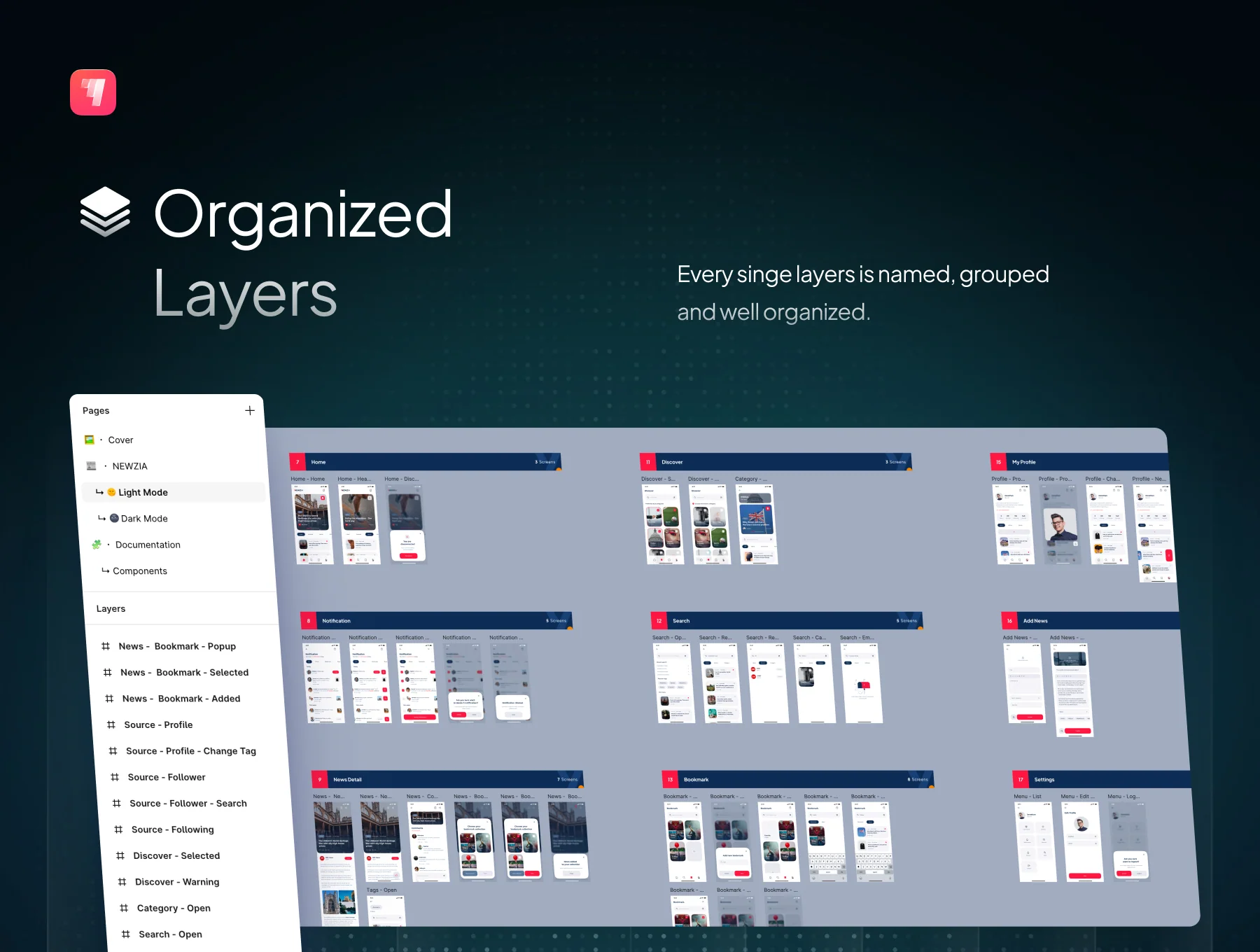 Newzia - Modern Mobile News App UI Kit 4