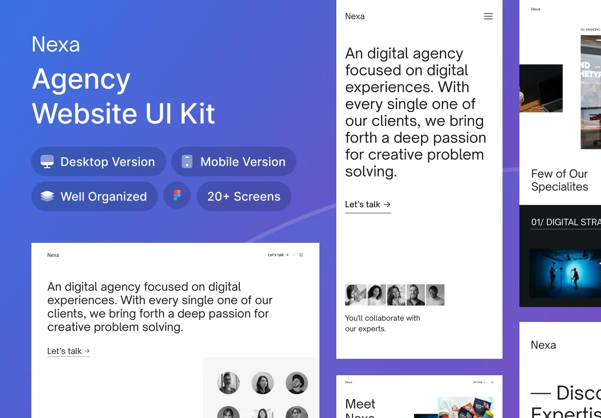 Nexa - Digital Agency UI Kit