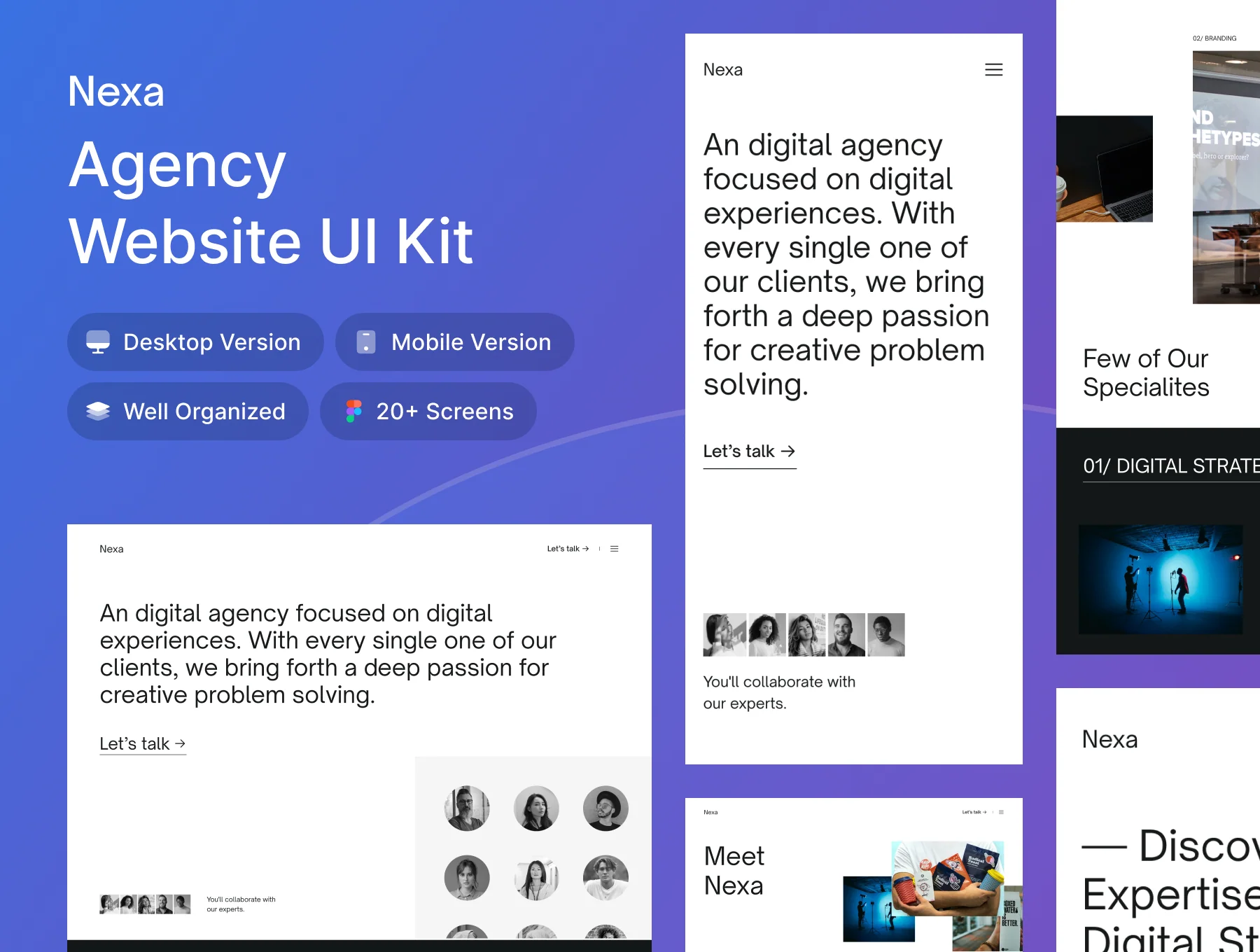 Nexa - Digital Agency UI Kit