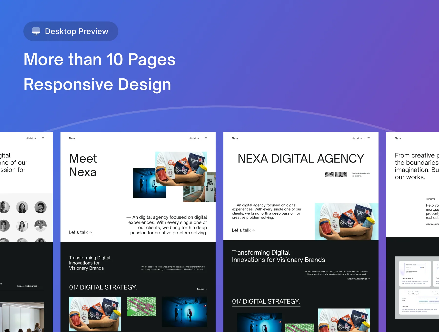 Nexa - Digital Agency UI Kit 4