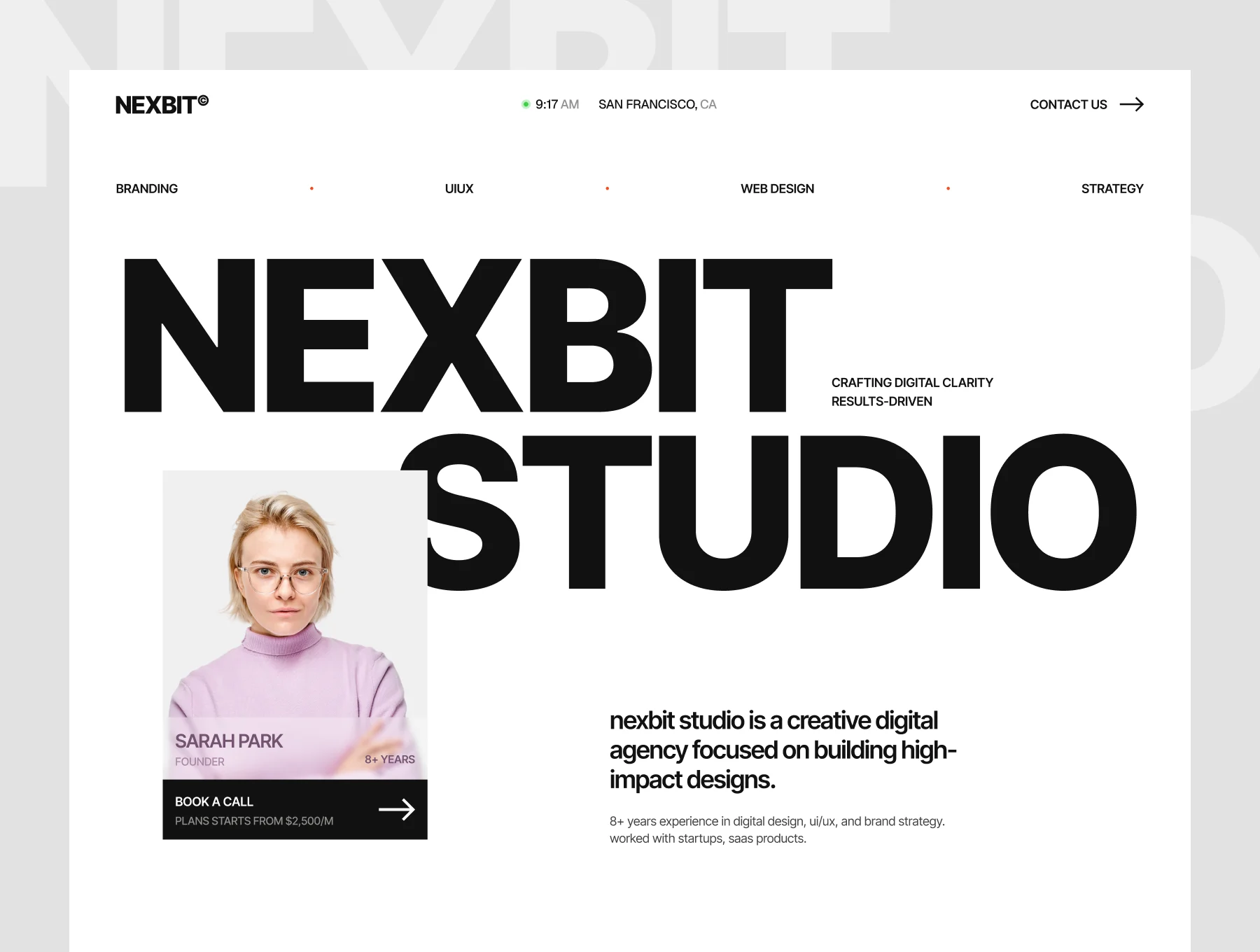 Nexbit — Sleek & Light Portfolio