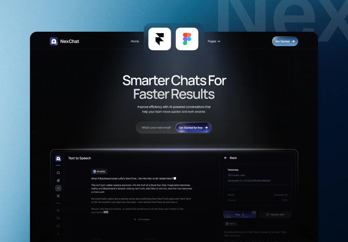 Nexchat — AI Chat Website Template