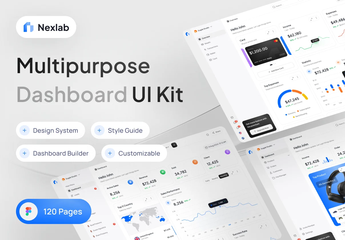 Nexlab Dashboard Saas UI Kit