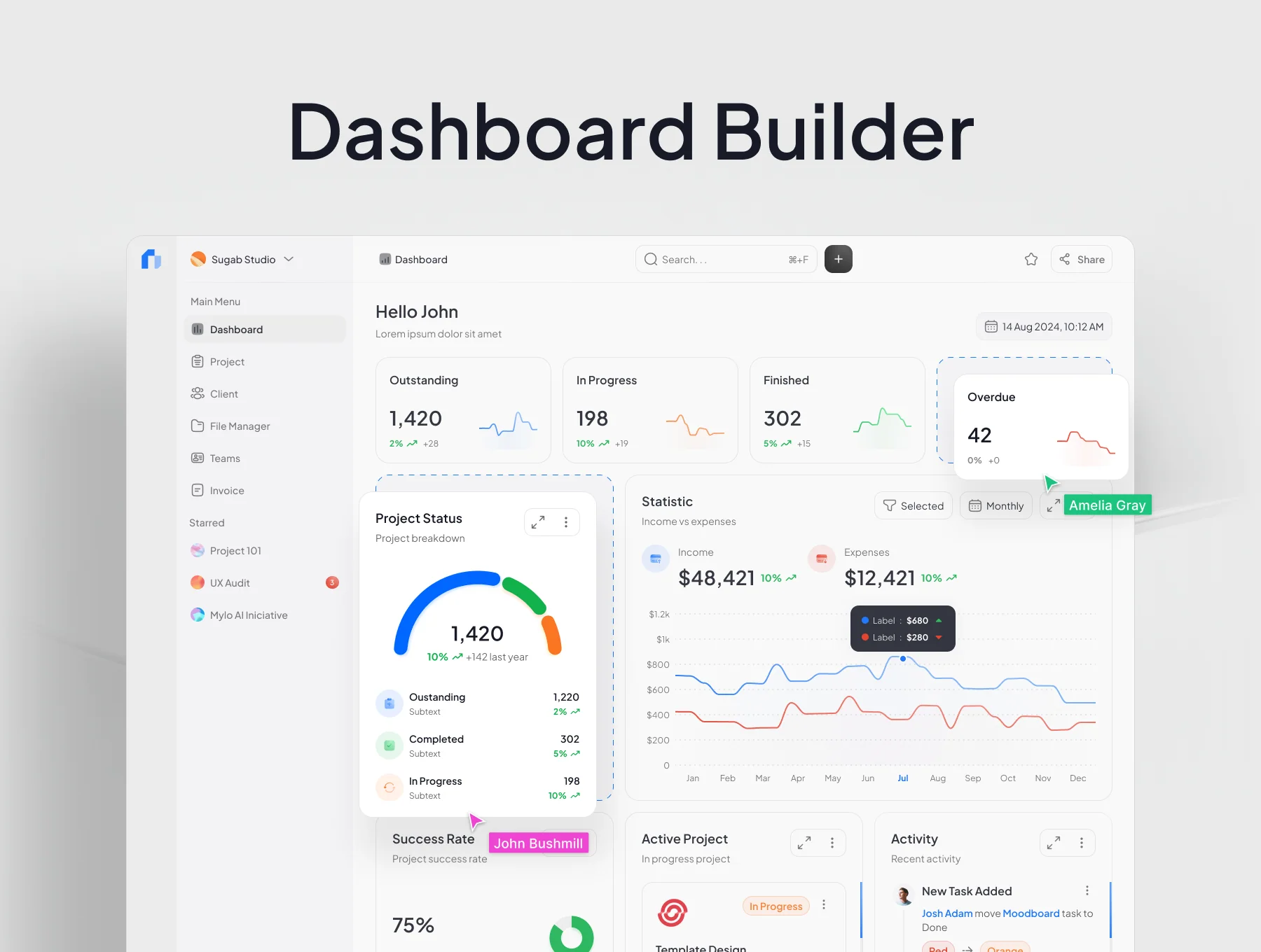 Nexlab Dashboard Saas UI Kit 4