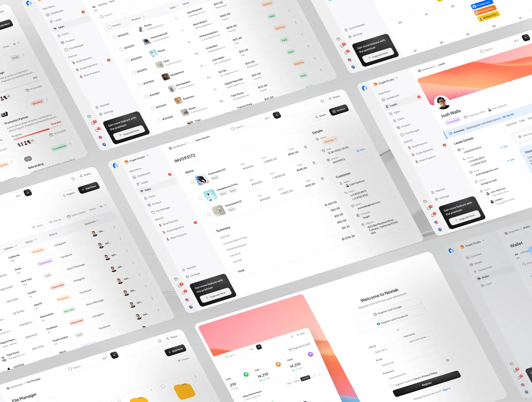 Nexlab Dashboard Saas UI Kit 6
