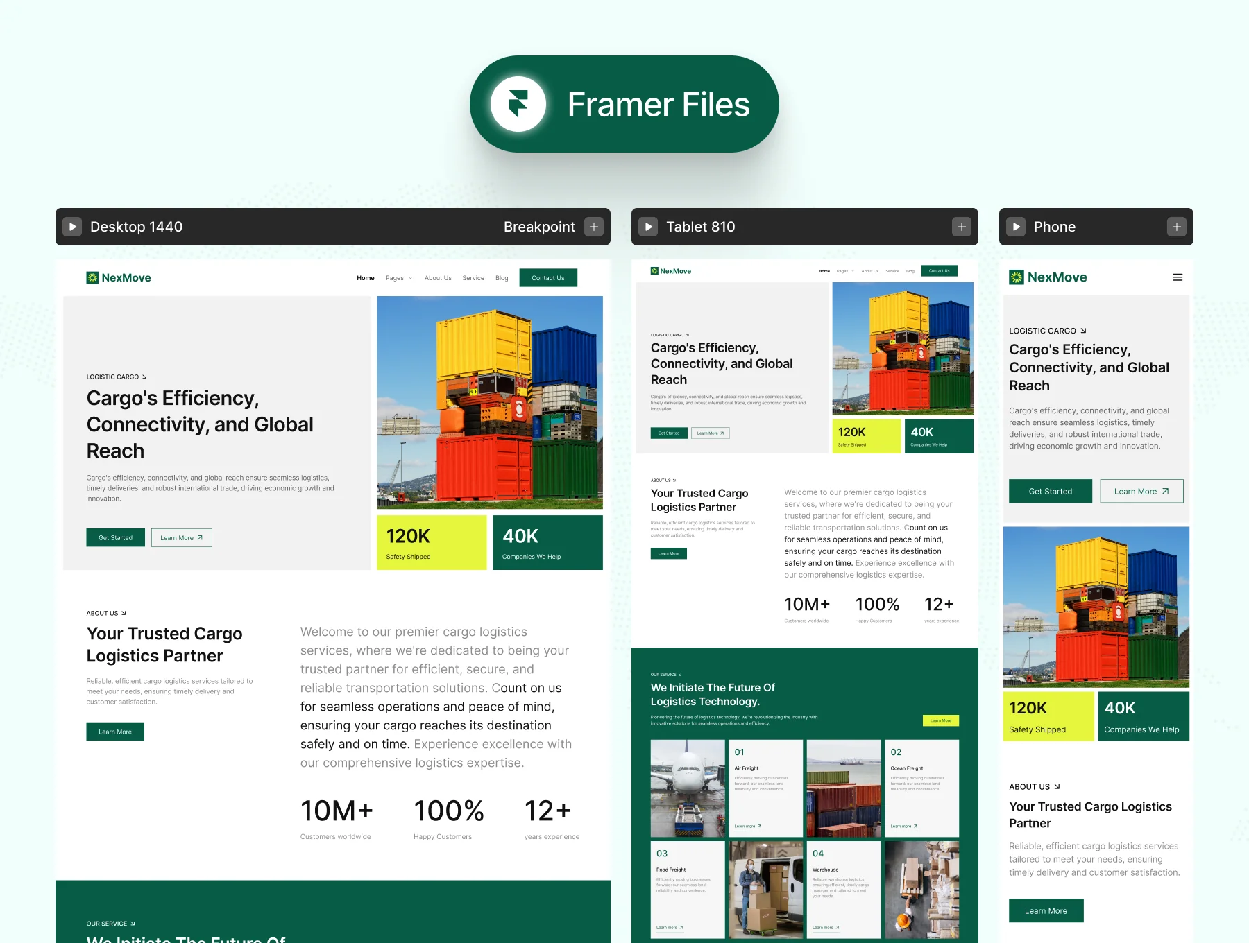 NexMove - Logistic Cargo Framer Template 4