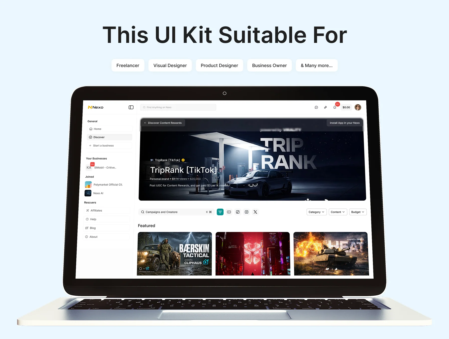 Nexo — Future of Work & Task Management UI Kit 5