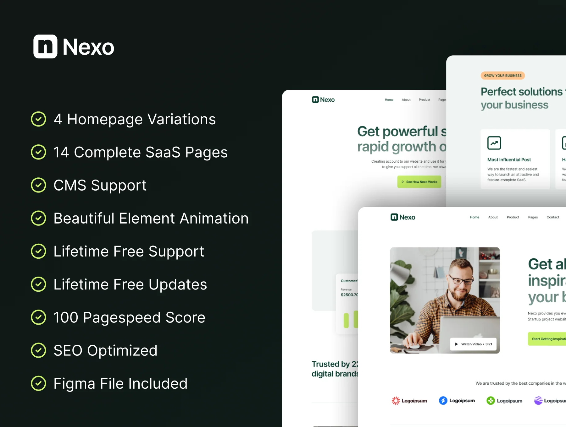 Nexo - Multi-layout Framer SaaS Template 2