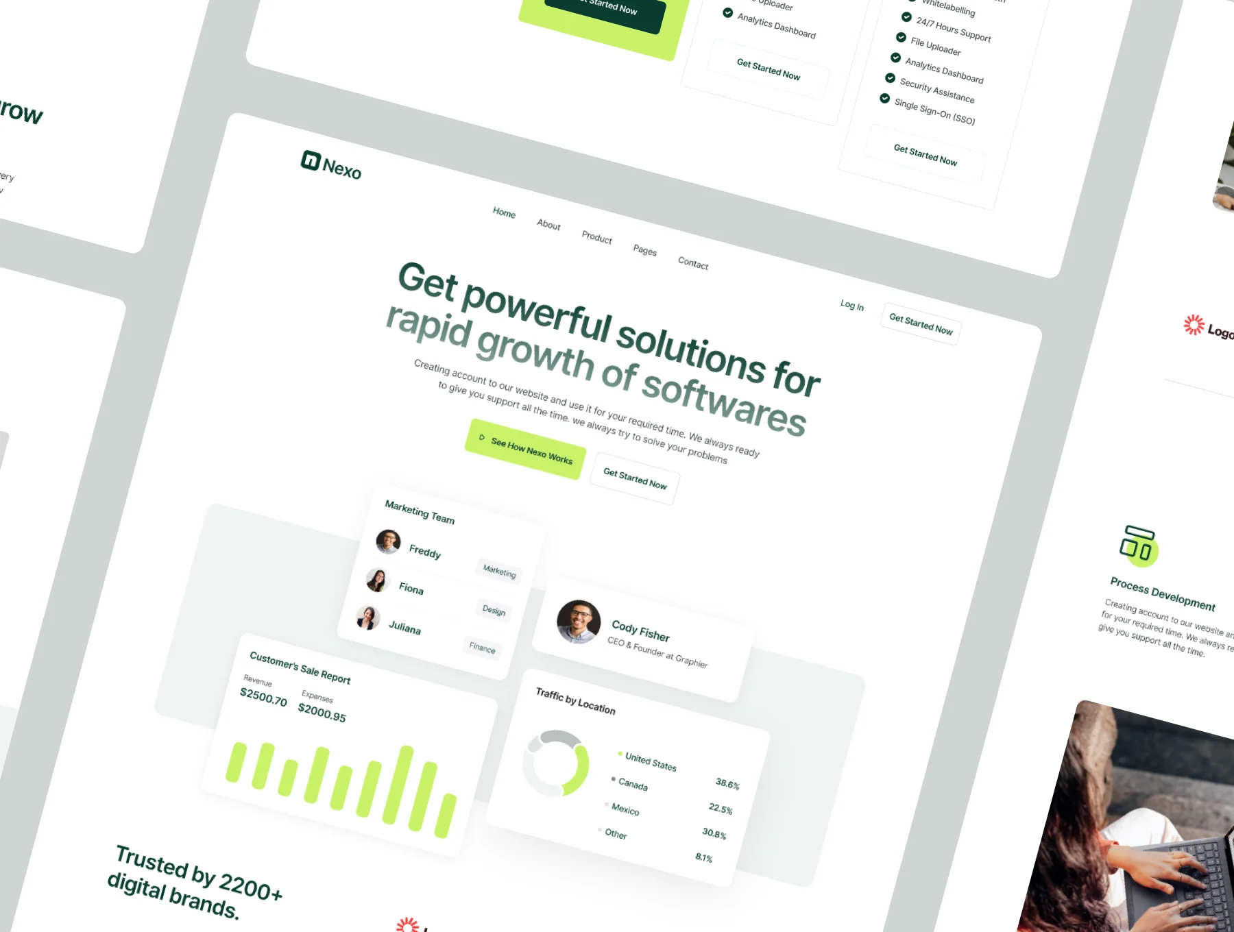 Nexo - Multi-layout Framer SaaS Template 6